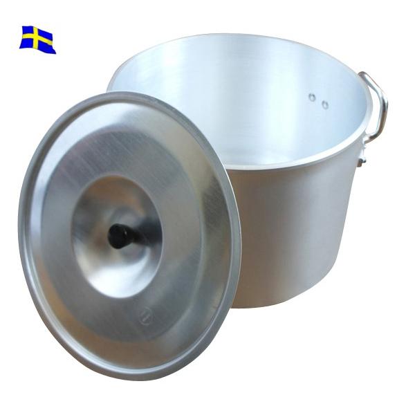 MILITARY（ミリタリー） 実物 新品 スウェーデン軍 6Lアルミ鍋 調理