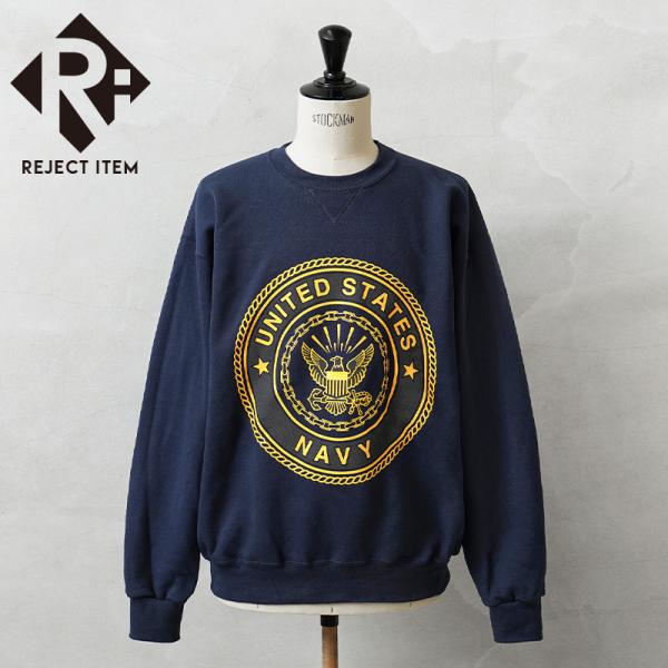リジェクト 訳あり品 デッドストック 米軍 U.S.NAVY OFFICIAL LICENSE トレーニング用 スウェットシャツ MADE BY SOFFE【クーポン対象外】【I】