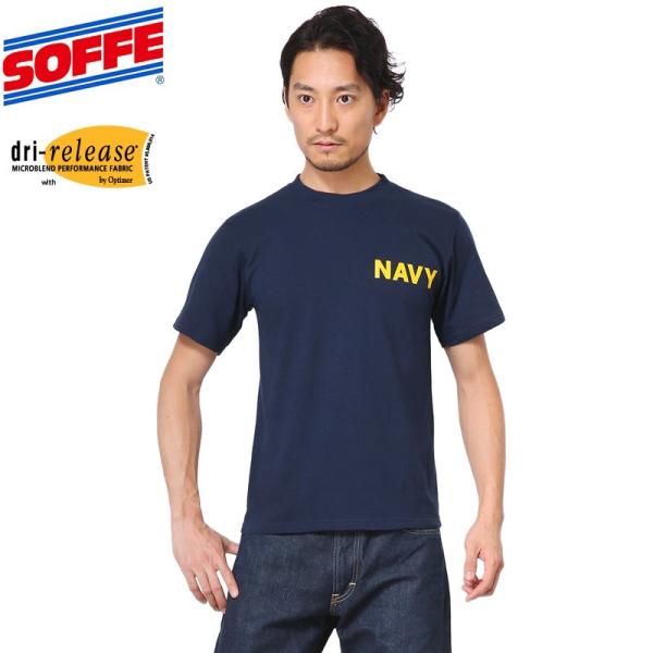 新品未使用タグ付きSoffe NAVYプリント Tシャツ Lサイズ コヨーテ waiper_soffe-d0007515