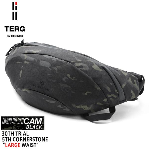TERG BY HELINOX ターグ バイ ヘリノックス LARGE WAIST(ウエストパック) Multicam Black メンズ レディース  ボディバッグ 大容量 迷彩 カモ柄【T】