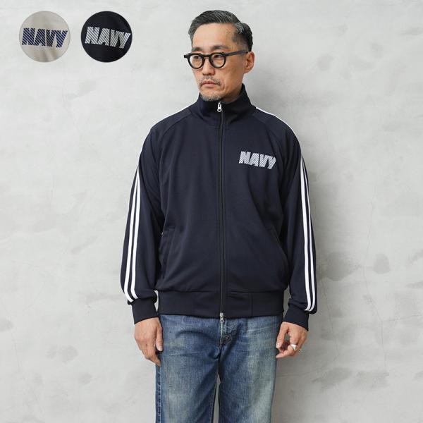 USNA-020 トラックジャケット NAVYプリントLサイズ ネイビー USNA-020 トラックジャケット NAVYプリントLサイズ ネイビー