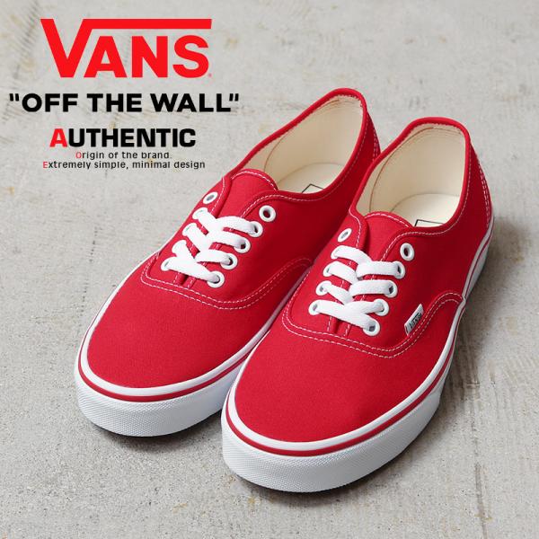AUTHENTIC（VANS） VANS ヴァンズ VN000EE3RED AUTHENTIC スニーカー