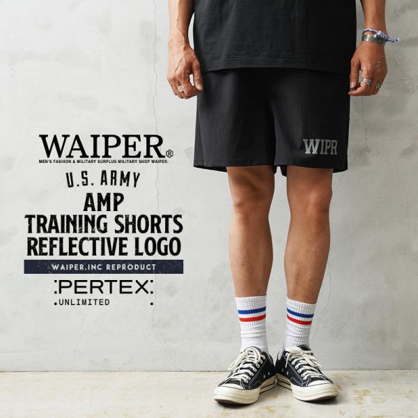 WAIPER.inc 米軍 U.S.ARMY AMP トレーニングショーツ REFLECTIVE LOGO
