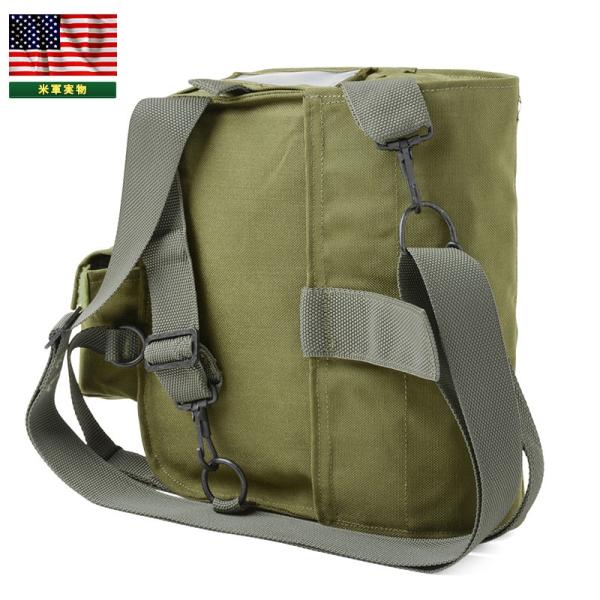 【値下げ交渉OK】アメリカ軍　ガスマスク＆専用ショルダーバッグ　米軍放出品 実物放出品】USN ガスマスク ショルダーバッグ/放出<br