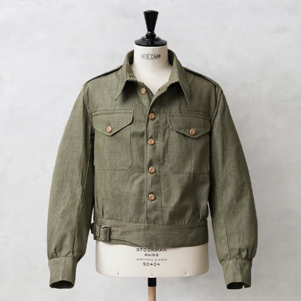 イギリス軍 50's ヴィンテージ グリーンデニム ジャケット 官給品　実物 MILITARY 実物 新品 デッドストック イギリス軍 1950年代製