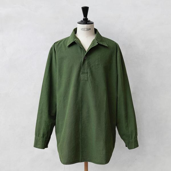 80s〜イタリア製 リアルスウェード デザインシャツ グリーン German's 80s〜イタリア製 リアルスウェード デザインシャツ グリーン German's