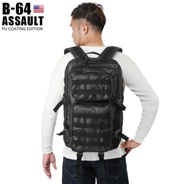 ミリタリーバッグ MILITARY 新品 B-64 アサルトバックパック PU COATING EDITION
