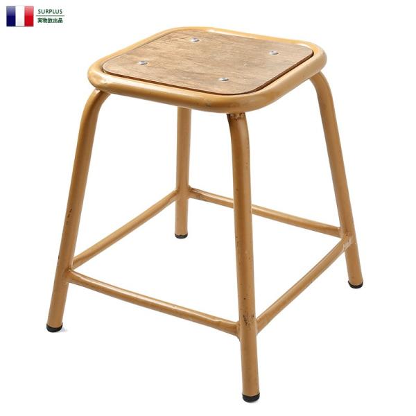 MILITARY 実物 USED フランス軍 スクエアスツール ミリタリー