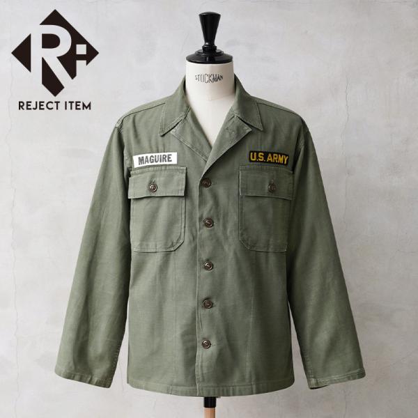 DEAD未使用◎70s 米軍実物 OG107 Utiシャツ 15.1/2-31◎ waiper_wip-22081114