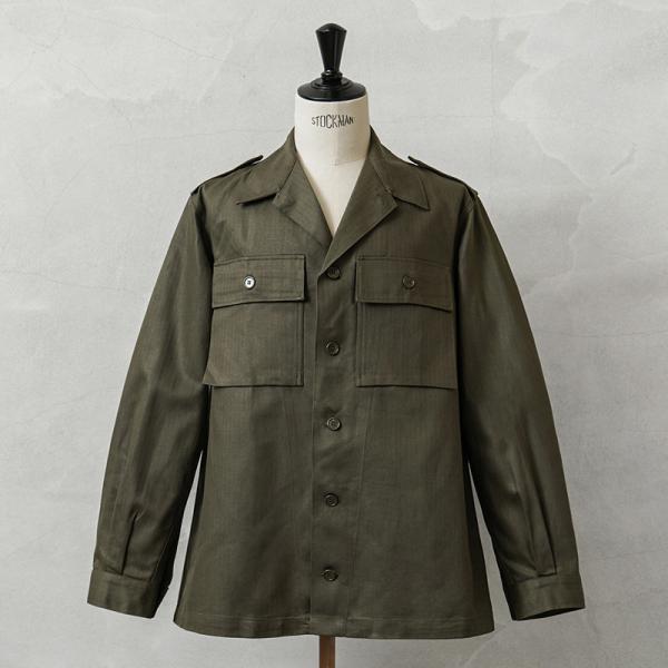 超希少60sミリタリーHBTヘリンボーンツイルジャケット MILITARY（ミリタリー） 実物 新品 デッドストック オランダ軍 HBT