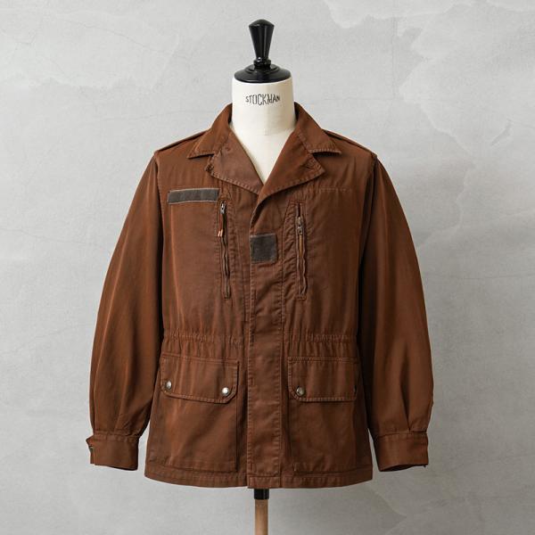 MILITARY 実物 USED フランス軍 F-1 ジャケット BROWN染め
