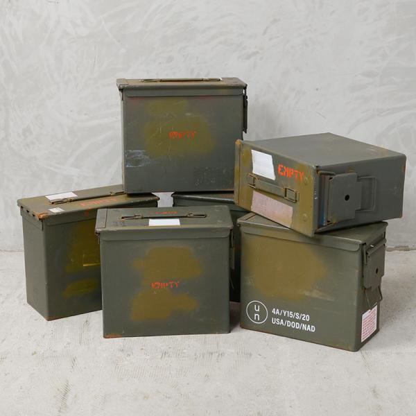 米軍放出品　アンモBOX  　フライトジャケット MILITARY 実物 USED 米軍 PA19 F/FUZE AMMO CAN アンモボックス
