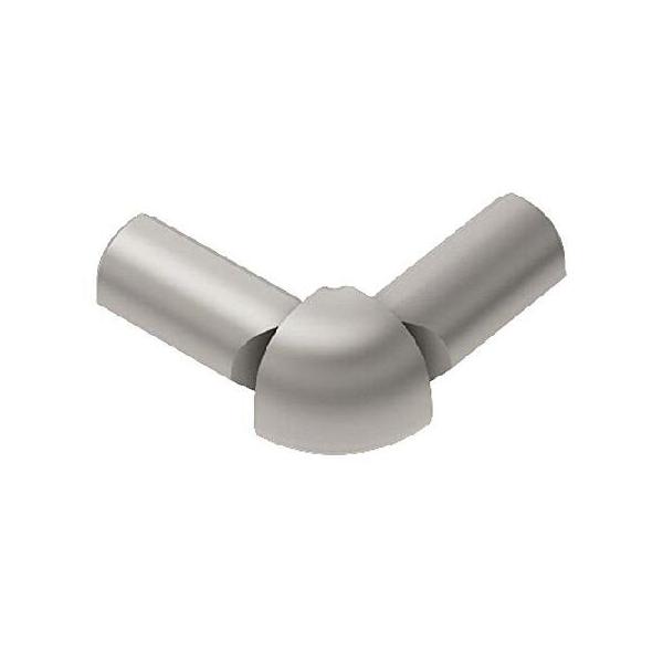 Schluter RONDEC - 90 Degree Double-Leg Outside Corner - For 3/8 Thick Tile - Brushed Nickel Anodized Aluminum好評販売中