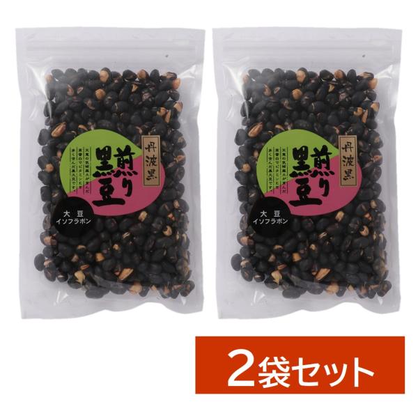 お得な2袋セットです！たんぱく質、大豆イソフラボンが豊富で健康志向の方におすすめの豆菓子です。黒豆茶や黒豆ごはんとしてもご利用いただけます。【原材料】黒大豆【栄養成分表示】（100gあたり）エネルギー 405kcal、たんぱく質 29.0g...