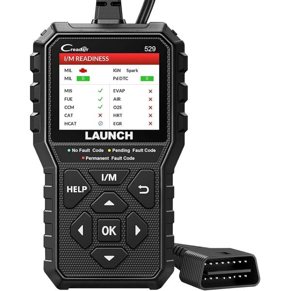 【交換性】1) LAUNCH CR529はobd2診断機で、日本製造の国産車には対応できません。2) 12Vの自動車用なので、24Vのトラックには対応できません。3) obd2排気ガス関連のシステムの診断だけ対応できますが、abs・エアバッ...