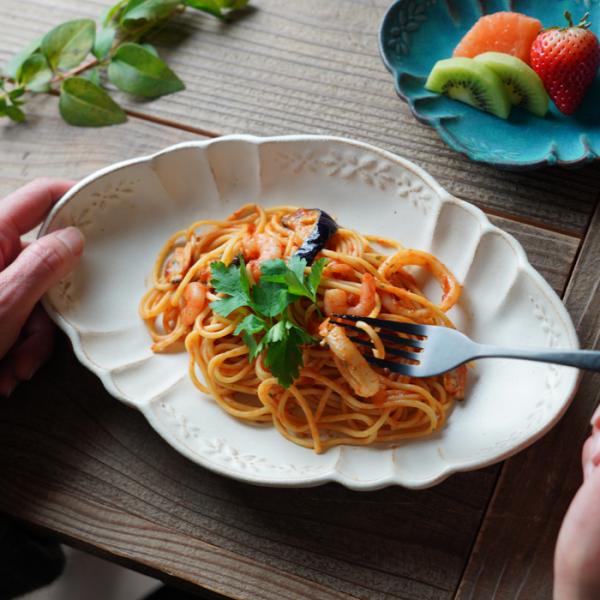 益子焼 ラビエ 浅鉢（大） kinari / シンデレラシリーズ わかさま陶芸 楕円 浅鉢 オーバル パスタ皿 カレー皿 ナチュラル おしゃれ かわいい おうちカフェ