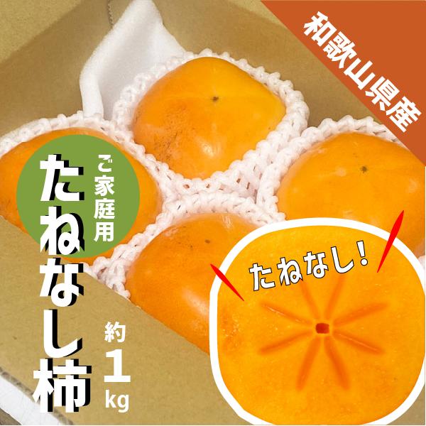 4.和歌山県産 たねなし柿 家庭用 かき 【公式通販】