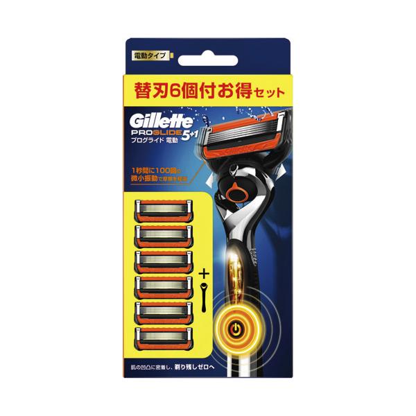 ジレット プログライド パワー5Bホルダー付 替刃6個付き : 春 ジレット プログライド パワー5Bホルダー付 替刃6個付き : 春