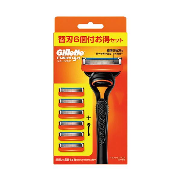 ジレット フュージョン マニュアル5Bホルダー付 替刃6個付 ジレット フュージョン マニュアル5Bホルダー付 替刃6個付