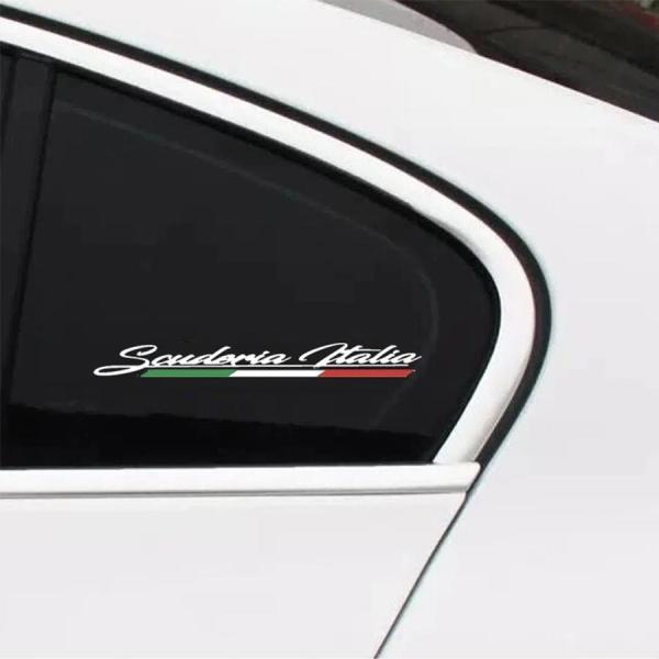ステッカー 車 ロゴ スクーデリア イタリア Scuderia Italia 緑白赤 チーム