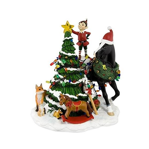 Enesco Trail of Painted Ponies Woodland Christmas Centerpiece, 9-Inch