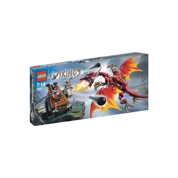 LEGO Vikings 7017 Viking Catapult versus the Nidhogg Dragon おもちゃ