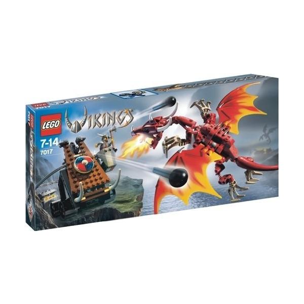 LEGO Vikings 7017 Viking Catapult versus the Nidhogg Dragon by LEGO