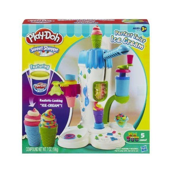 Play-Doh Perfect Twist Ice Cream Playset (MFG Age: 6 years and up)(?Crank out realistic-looking "