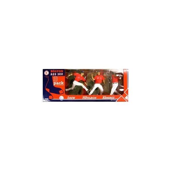 マニー・ラミレス ジョナサン・パペルボン Ｊ．Ｄ．ドリュー マクファーレンMLB 3体セット ボストンレッ