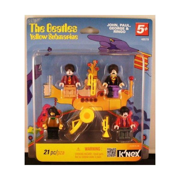 K'nex Beatles Yellow Submarine Minifigures (John, Paul, George and Ringo) フィギュア 人形 おもちゃ
