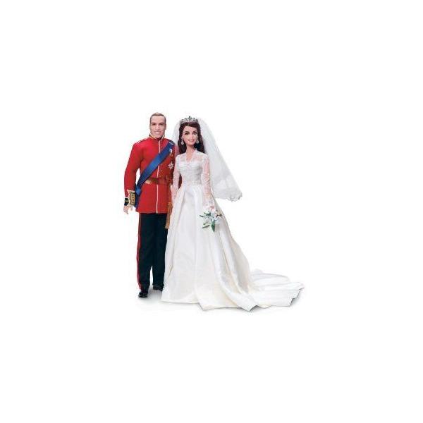 Barbie William and Catherine (Kate Middleton) Royal Wedding Collector Gold Label Exclusive Doll Gi