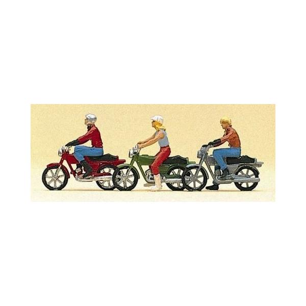 Preiserプライザー10126 ヤングライダー ツーリング【HO人形】【塗装