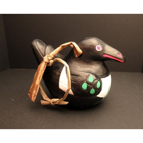 素焼きの土人形に胡粉で彩色、約H50mm※レターパックプラスで平日発送です（4個まで同梱可能