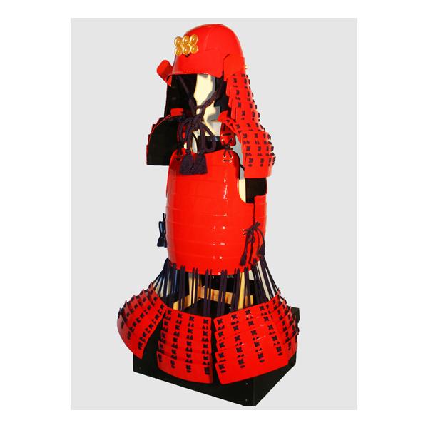 プラスチック等身大甲冑 プラ甲冑「武甲」 日根野兜 完成品（赤
