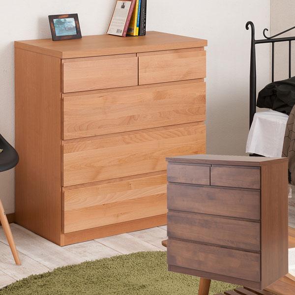 チェスト おしゃれ タンス 完成品 幅80cm 4段 5杯 日本製 箪笥 アルダー 天然木 スライドレール 地板入り Te 0108 Te 0111 わくわくファニチャー 通販 Paypayモール