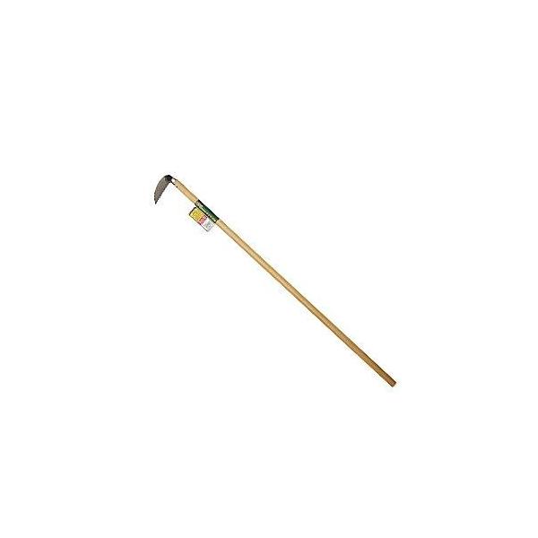 ガーデンヘルパー(GardenHelper)ステンレス木柄(長)立刈鎌(波刃) A‐106 花 ガーデン DIY ガーデニング 用具 工具 草刈り機 石黒金属