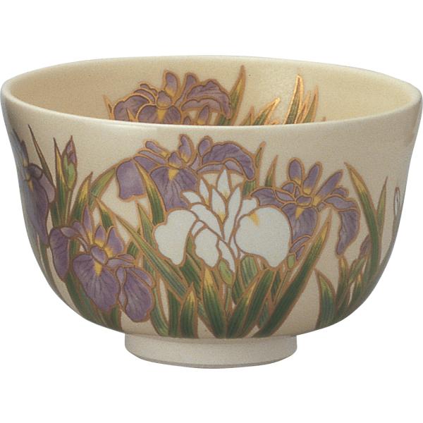 茶道具 茶碗 乾山作 菖蒲文 あやめ 金彩 漆箱 時代物 極上品 旧家蔵出美品 茶碗 仁清 菖蒲 宮地英香作 茶道具 茶道 初夏の茶道具 端午の節句 花柄
