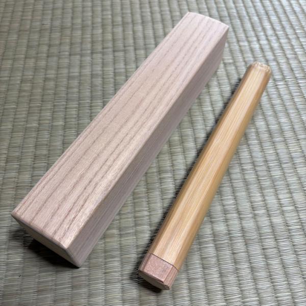 茶杓筒白竹と茶杓用桐箱セット 茶道 茶杓筒 煤竹 桐箱 伝統工芸 茶道具