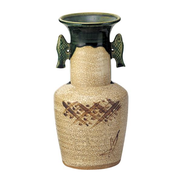 花入 織部 耳付 和陶作 茶道具 茶道 : 和空間ヤフーショップ - 通販