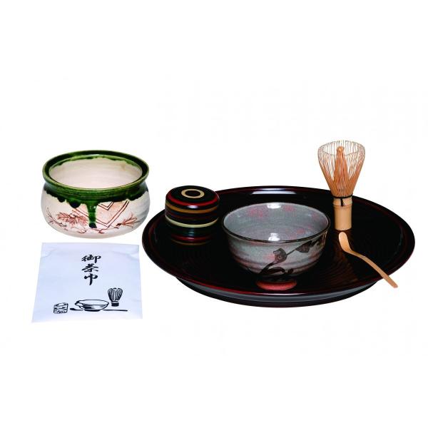 乱盆セット 溜（木製） 尺一 茶道具 乱盆 溜塗 木製茶道具 茶道セット