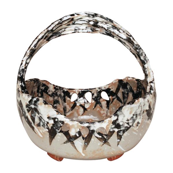 菓子鉢 菓子器 手鉢 乾山写 雪笹 大仙窯 茶道具 茶道 : 和空間ヤフー