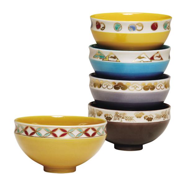 数茶碗 交趾 五色 5客 中村翠嵐作 茶道 茶道具 伝統美 : 和空間ヤフー