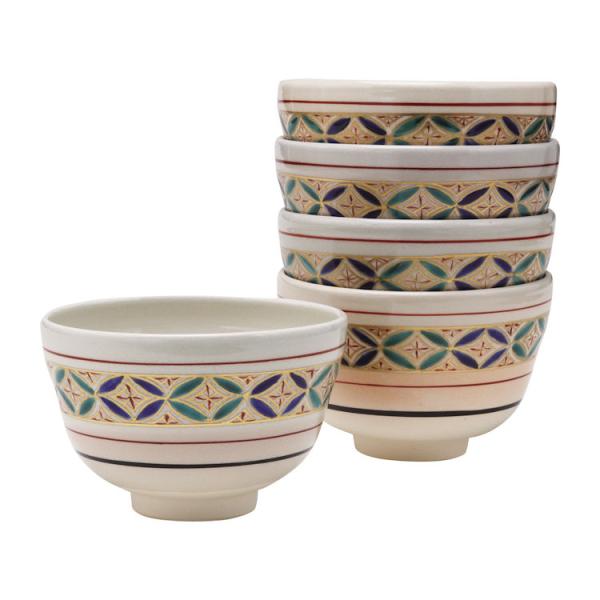 茶道具 仁清数茶碗 七宝紋平 与平作 平茶碗 wakuukan_kazuchawan-14