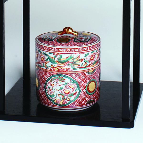 水指 呉須 赤絵 高野昭阿弥作 茶道 茶道具 : 和空間ヤフー