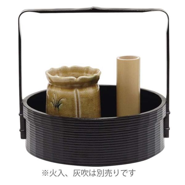 丸手付莨盆 一閑塗 宗旦好写 宗之作 煙草盆 茶道 茶道具 : 和空間