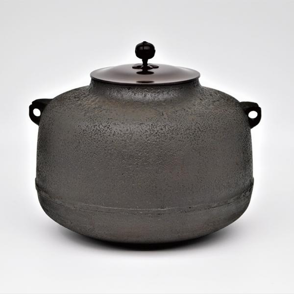 有美釜 炉用 阿弥陀堂釜 アルミ軽合金製 茶道釜 軽量 茶道具 炉釜