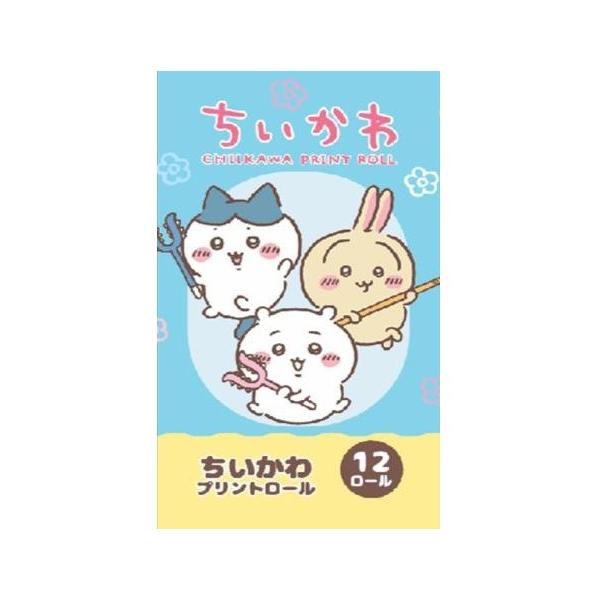 トイレットペーパー ダブル 12ロール ちいかわ 25m巻 8パック