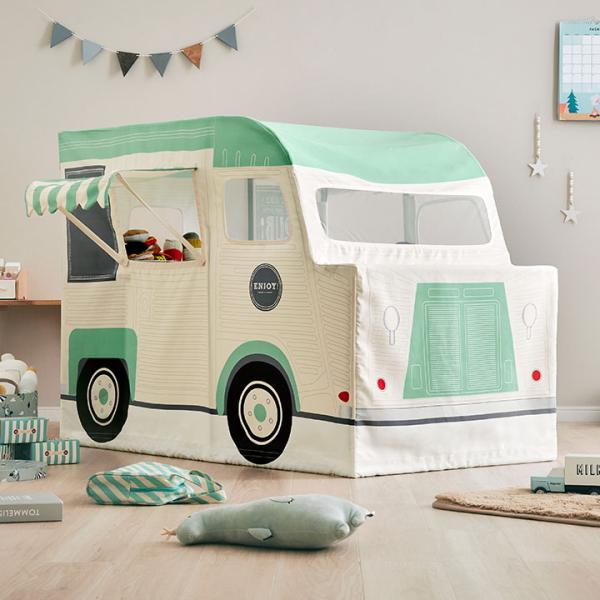 キッズテント asweets(アスウィーツ) フードトラック アイスクリームトラック 屋内専用 ティピー キッズテントハウス 子ども 子供 フードカー おもちゃ おしゃれ