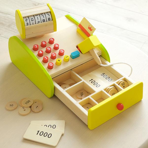 ままごと おままごと お店屋さん 森のくるくるピッピ レジスター 木製 知育玩具 Ceマーク 家具通販のわくわくランド 通販 Yahoo ショッピング