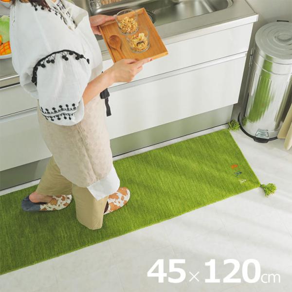 ウールギャべ 手織り 70×140cm キッチンマットサイズ 新品未使用 ウールギャべ 手織り 70×140cm キッチンマットサイズ 新品未使用